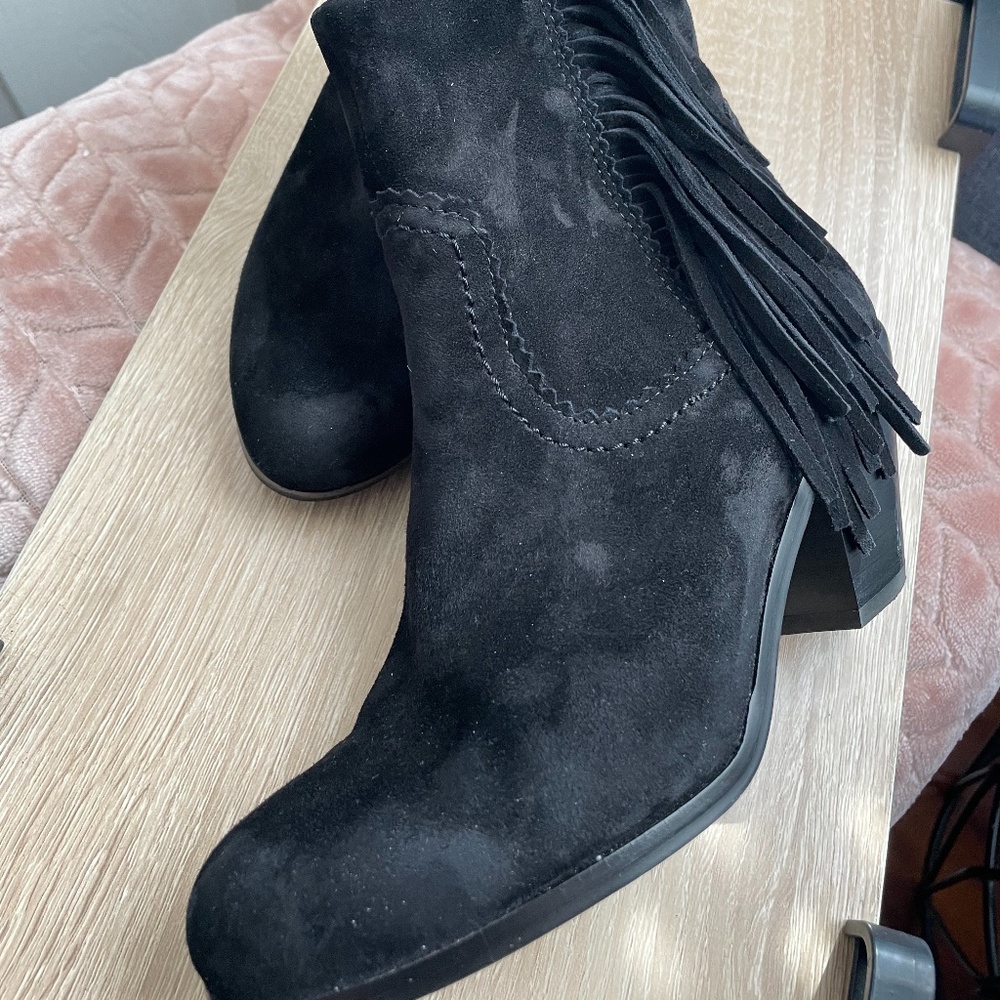 Black Sam Edelman Louie Fringe Bootie